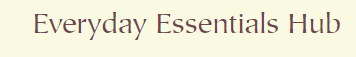 Everyday Essentials Hub coupons